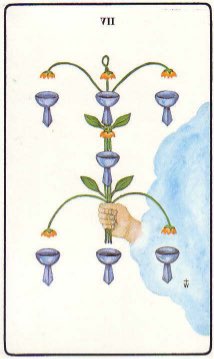 Tarotkaart 'Zeven van Kelken'