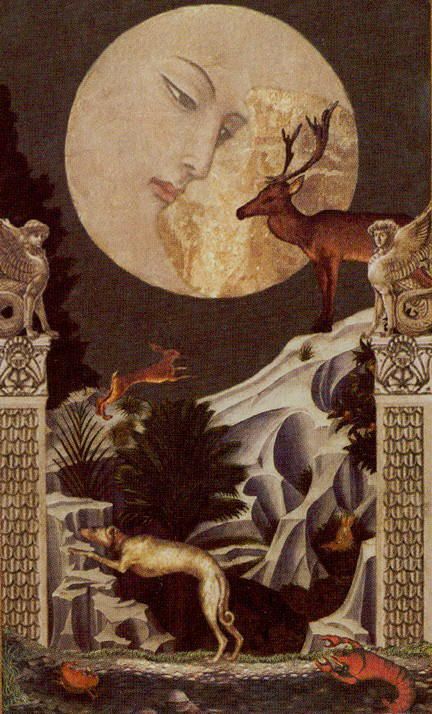 Tarotkaart 'De Maan'