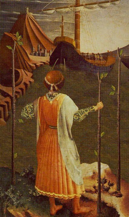 Tarotkaart 'Drie van Staven'