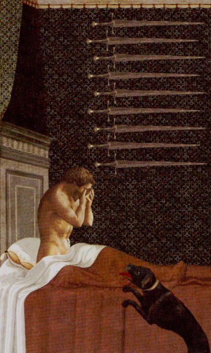 Tarotkaart 'Negen van Zwaarden'