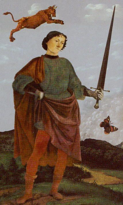 Tarotkaart 'Schildknaap van Zwaarden'