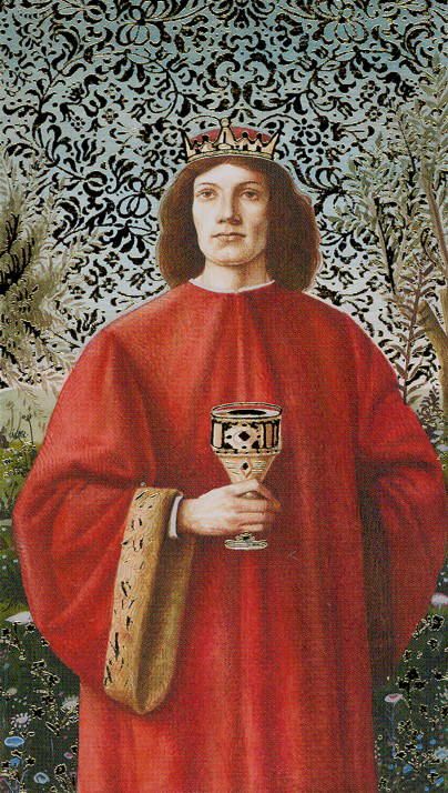 Tarotkaart 'Koning van Kelken'