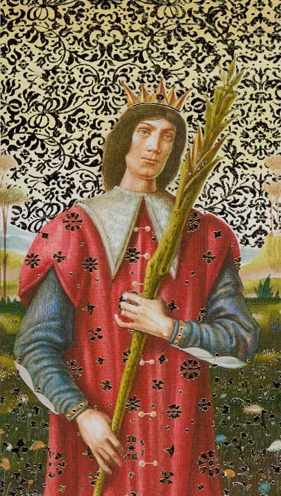 Tarotkaart 'Koning van Staven'