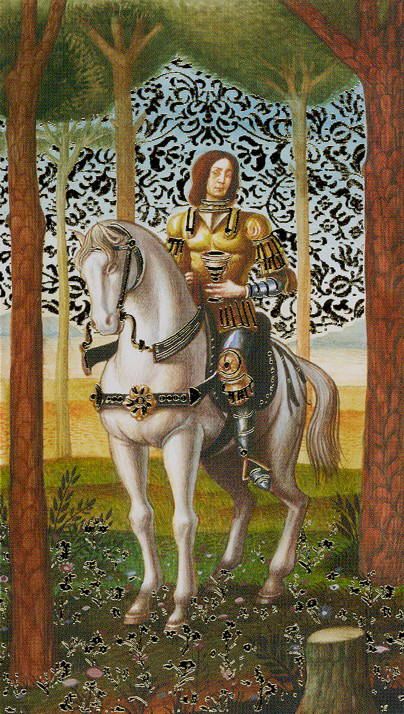 Tarotkaart 'Ridder van Kelken'