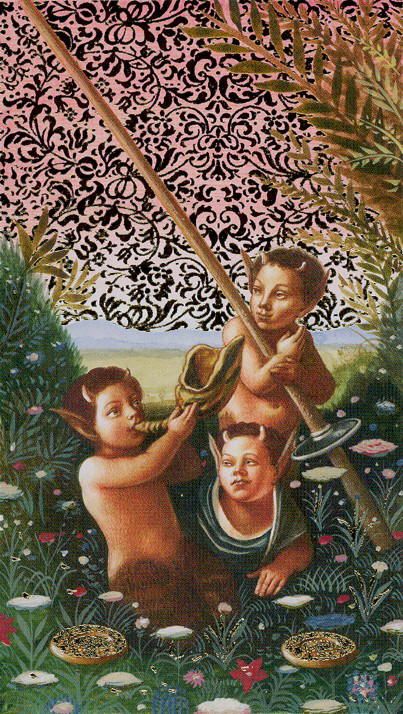 Tarotkaart 'Twee van Pentagrammen'