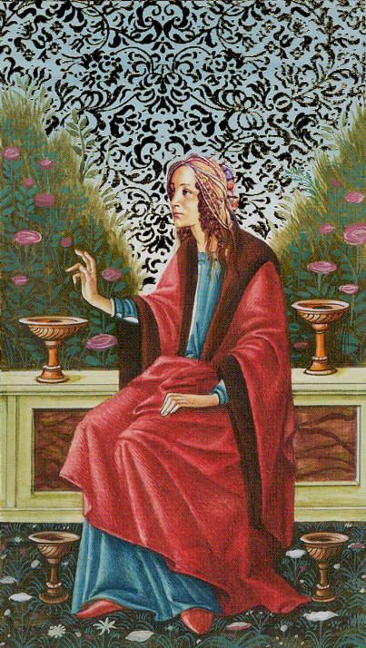 Tarotkaart 'Vier van Kelken'