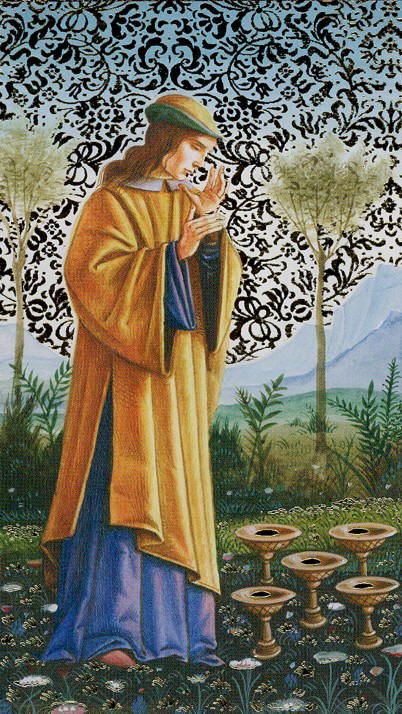 Tarotkaart 'Vijf van Kelken'