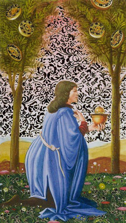 Tarotkaart 'Zes van Pentagrammen'