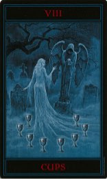 Tarotkaart 'Acht van Kelken'