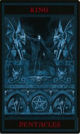 Tarotkaart 'Koning van Pentagrammen'