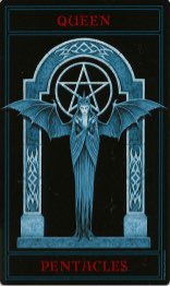 Tarotkaart 'Koningin van Pentagrammen'