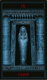 Tarotkaart 'Negen van Kelken'