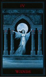 Tarotkaart 'Vier van Staven'