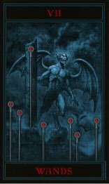 Tarotkaart 'Zeven van Staven'