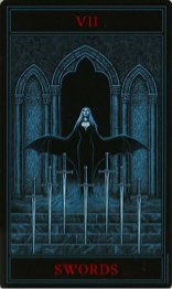 Tarotkaart 'Zeven van Zwaarden'
