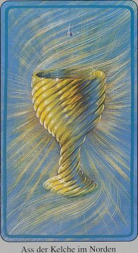 Tarotkaart 'Aas van Kelken'