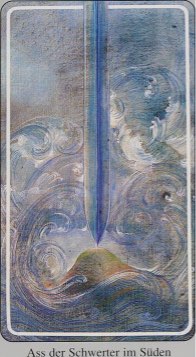 Tarotkaart 'Aas van Zwaarden'