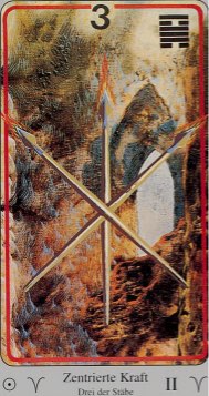 Tarotkaart 'Drie van Staven'