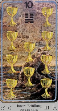 Tarotkaart 'Tien van Kelken'