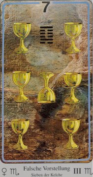 Tarotkaart 'Zeven van Kelken'