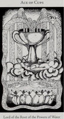 Tarotkaart 'Aas van Kelken'