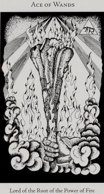 Tarotkaart 'Aas van Staven'