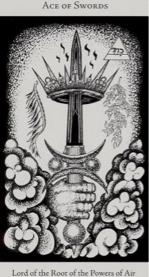 Tarotkaart 'Aas van Zwaarden'