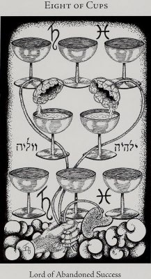 Tarotkaart 'Acht van Kelken'