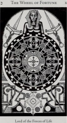 Tarotkaart 'Het Rad van Fortuin'