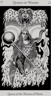 Tarotkaart 'Koningin van Staven'