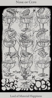 Tarotkaart 'Negen van Kelken'