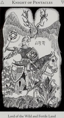 Tarotkaart 'Ridder van Pentagrammen'