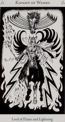 Tarotkaart 'Ridder van Staven'