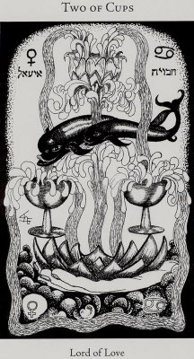 Tarotkaart 'Twee van Kelken'