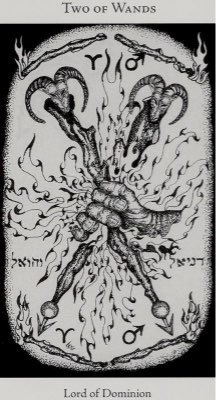 Tarotkaart 'Twee van Staven'