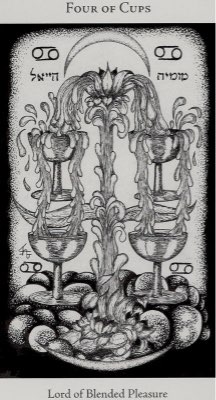 Tarotkaart 'Vier van Kelken'
