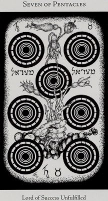 Tarotkaart 'Zeven van Pentagrammen'
