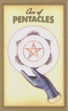 Tarotkaart 'Aas van Pentagrammen'