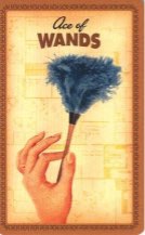 Tarotkaart 'Aas van Staven'