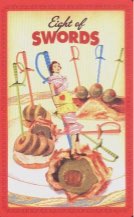 Tarotkaart 'Acht van Zwaarden'