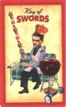 Tarotkaart 'Koning van Zwaarden'