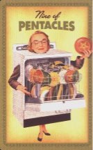 Tarotkaart 'Negen van Pentagrammen'