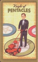 Tarotkaart 'Ridder van Pentagrammen'