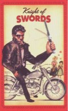 Tarotkaart 'Ridder van Zwaarden'