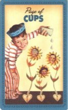 Tarotkaart 'Schildknaap van Kelken'