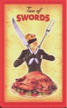 Tarotkaart 'Twee van Zwaarden'