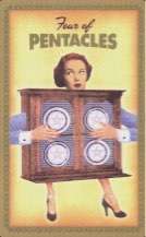 Tarotkaart 'Vier van Pentagrammen'