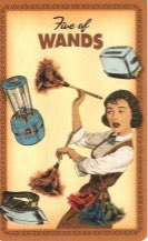 Tarotkaart 'Vijf van Staven'