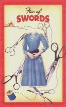 Tarotkaart 'Vijf van Zwaarden'