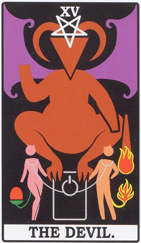 Tarotkaart 'De Duivel'